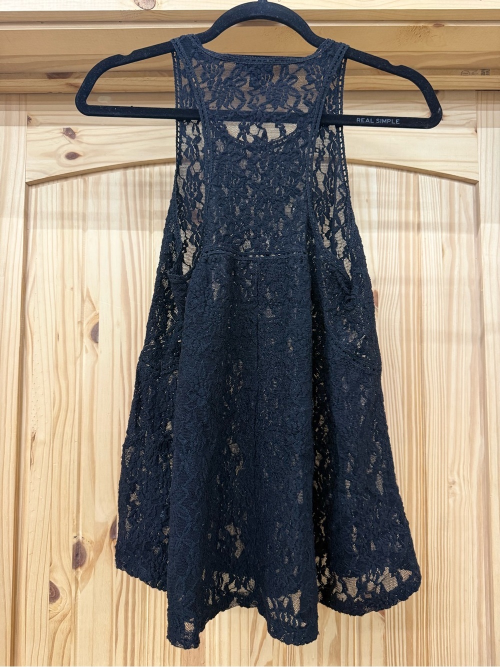 Women’s Express Black Lace Racerback Top